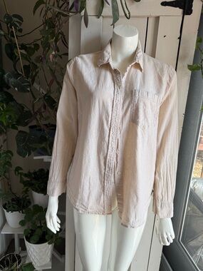 Light Blush Button-Up Shirt